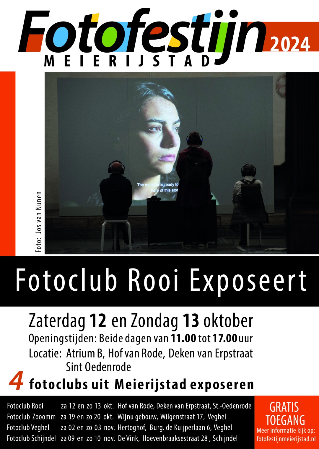 Poster Festijn Rooi 2024  Origineel